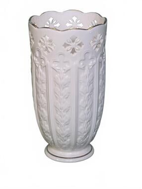 Vintage Lenox 7.5” Fleur De Lis with Platinum Trim